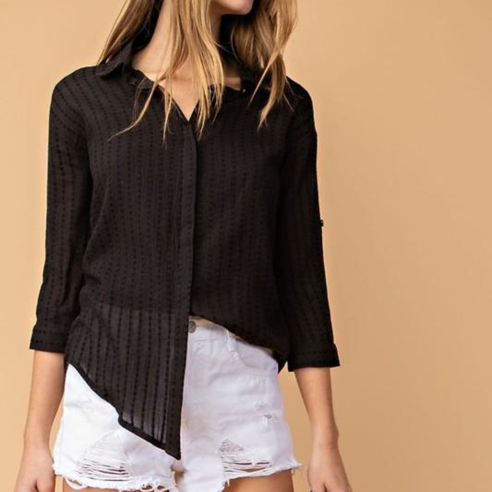 Subtle Stripe Button Down